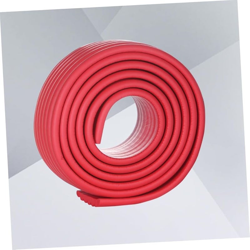 Red Table Corner Protectors Bumper Strip Strong Adhesive Easy Install Safety Guard - Image 2